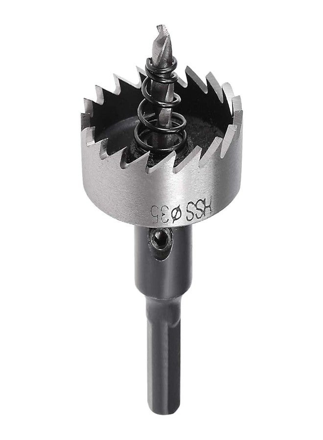 UPTODATETOOLS Up To Date 35mm HSS Drill Bit & Hole Saw Cutter Kit, High Speed Steel Cutting Tool for Metal & Wood - Image 1